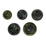  Набор монет Сингапура (5 штук). Сингапур, 2013 год.