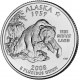 Аляска. Монета 25 центов (P). 2008 год, США.