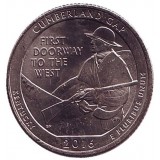 Национальный исторический парк Камберленд-Гэп. Монета 25 центов (D). 2016 год, США.