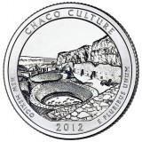 Национальный исторический парк Чако. Монета 25 центов (P). 2012 год, США