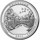 Рекреационная зона Чикасо. Монета 25 центов (P). 2011 год, США.