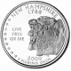 Нью-Гэмпшир. Монета 25 центов (P). 2000 год, США.