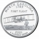 Северная Каролина. Монета 25 центов (P). 2001 год, США.