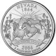 Невада. Монета 25 центов (D). 2006 год, США.