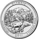 Национальный парк Олимпик. Монета 25 центов (P). 2011 год, США.