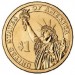 10-й президент США. Джон Тайлер. Монетный двор P. 1 доллар, 2009 год, США.