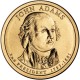 2-й президент США. Джон Адамс. Монетный двор P. 1 доллар, 2007 год, США.