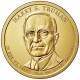33-й президент США. Гарри Трумэн. Монетный двор D. 1 доллар, 2015 год, США.