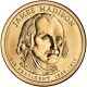 4-й президент США. Джеймс Мэдисон. Монетный двор D. 1 доллар, 2007 год, США.