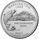 Вашингтон. Монета 25 центов (P). 2007 год, США.