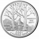 Вермонт. Монета 25 центов (D). 2001 год, США.