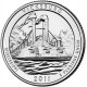 Национальный парк Виксбург. Монета 25 центов (D). 2011 год, США.
