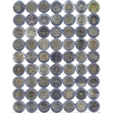 Набор памятных биметаллических монет Тайланда (63 шт.), 10 батов. Тайланд.