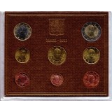Годовой набор монет евро Ватикана в буклете. 2011 год, Ватикан.