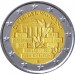 25-летие падения Берлинской стены. Монета 2 евро в буклете. 2014 год, Ватикан.