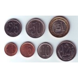 Набор монет Венесуэлы (7 штук). 2007-2009 гг, Венесуэла.