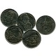 Набор из 4-х монет Кубы 2002 г., Вожди: Мао Цзэдун, Ленин, Энгельс, Маркс