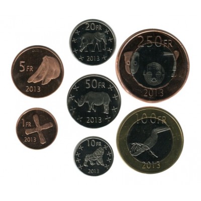 Катанга, Конго — набор монет 2013