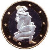 6 эросов (Sex euros). Сувенирный жетон. (Вар. 10)