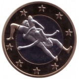 6 эросов (Sex euros). Сувенирный жетон. (Вар. 30)