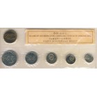 50 лет Великой Октябрьской Социалистической Революции. Набор из 5 монет с жетоном. 10 копеек - 1 рубль, 1967 год, СССР