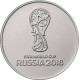 Чемпионат мира по футболу FIFA 2018 в России. Эмблема. Монета 25 рублей. 2018 год, Россия. (Нецветная)