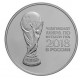 3 рубля 2018 года Инвестиционная монета Чемпионат мира по футболу FIFA 2018 в России UNC 